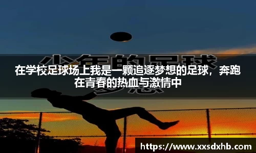 在学校足球场上我是一颗追逐梦想的足球，奔跑在青春的热血与激情中